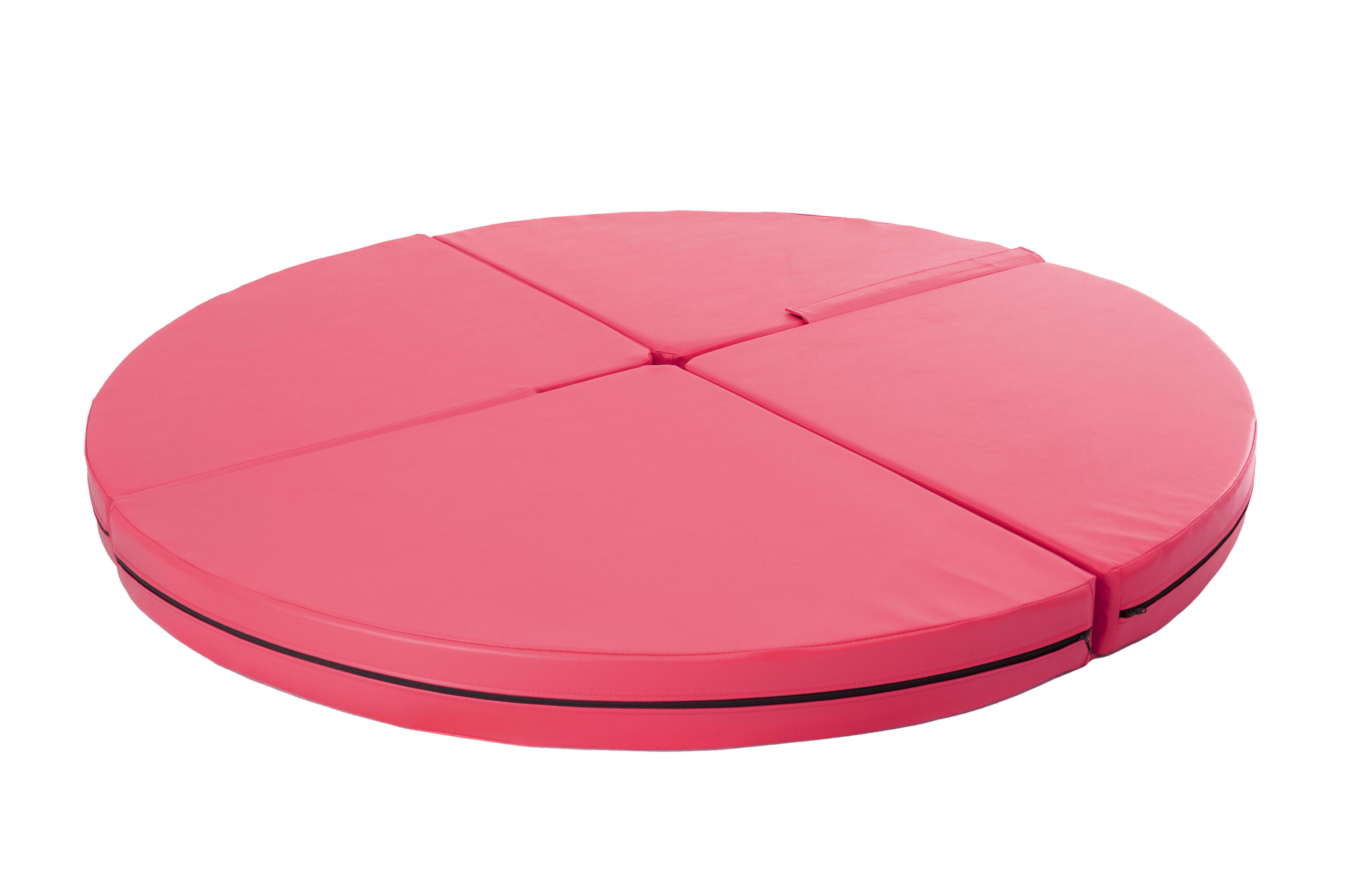 Colchão de dança com varão redondo dobrável diâmetro 150 cm espessura 10 cm 2/4