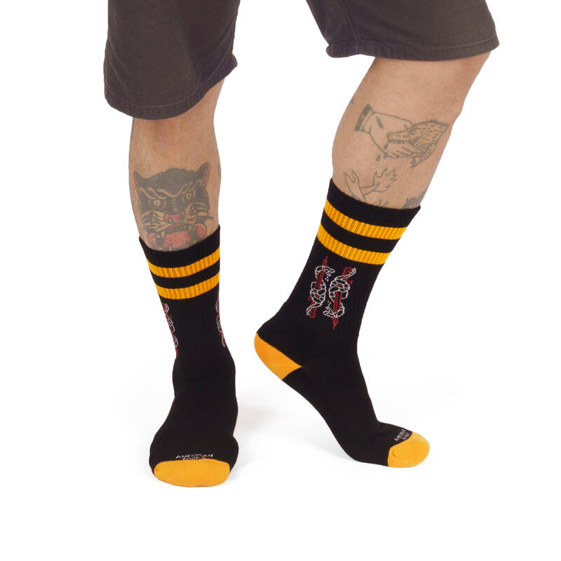 Calcetines divertidos para deporte American Socks Serpent - Mid High