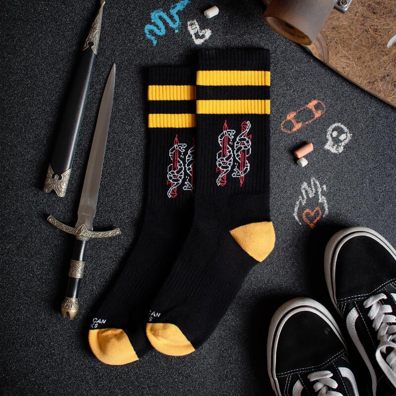Calcetines divertidos para deporte American Socks Serpent - Mid High