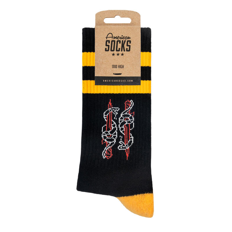 Calcetines divertidos para deporte American Socks Serpent - Mid High