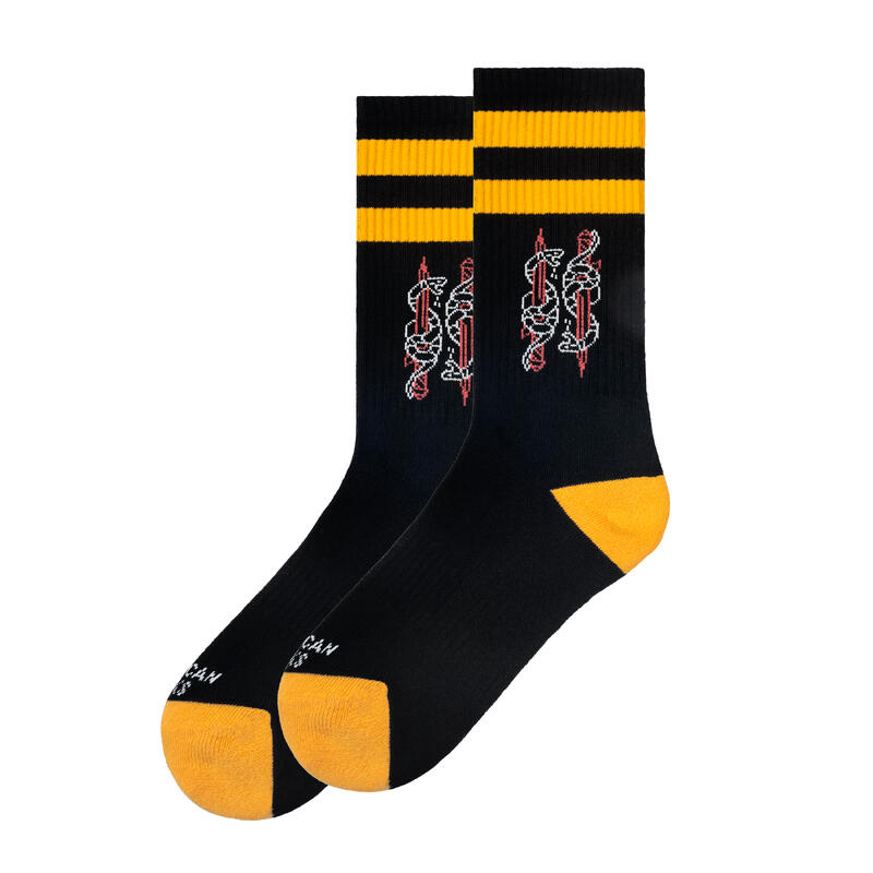 Calcetines divertidos para deporte American Socks Serpent - Mid High