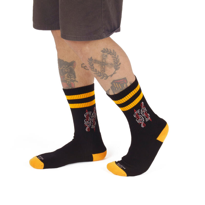 Calcetines divertidos para deporte American Socks Serpent - Mid High