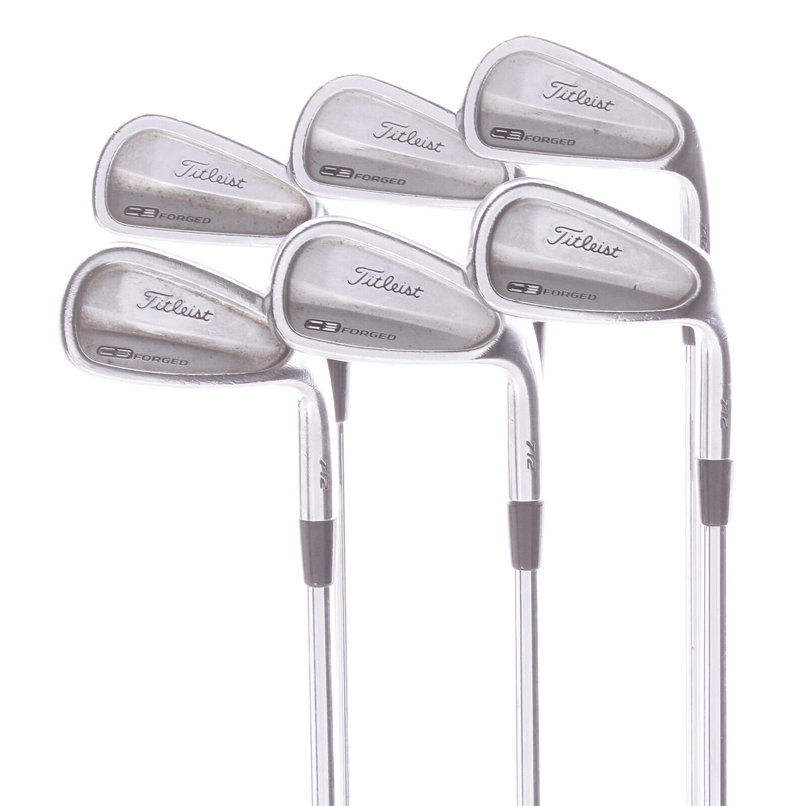 TITLEIST USED - Iron Set 5-PW Titleist 712 CB Forged Steel Shaft Right Handed - GRADE B