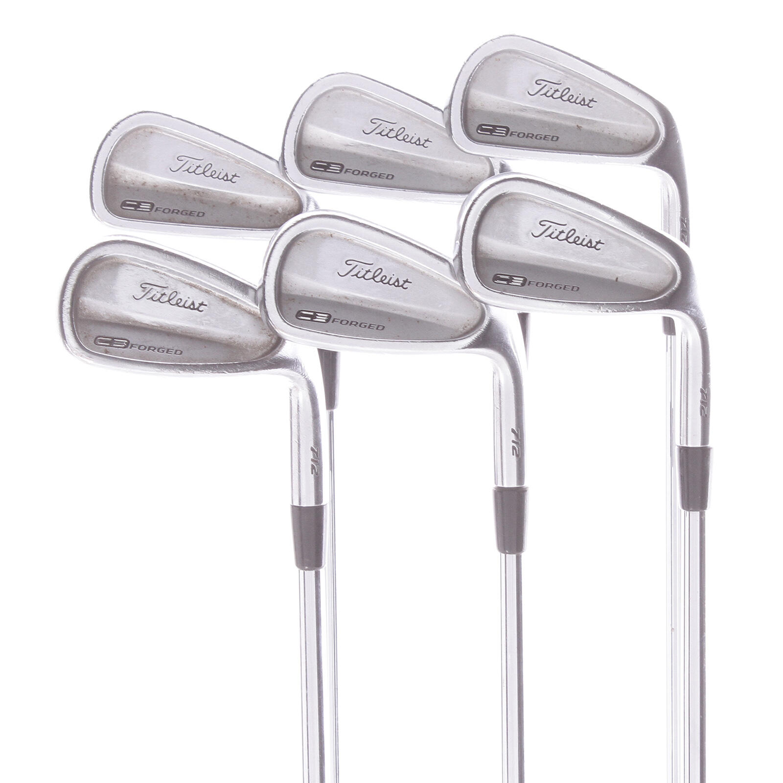 USED Iron Set 5 PW Titleist 712 CB Forged Steel Shaft Right