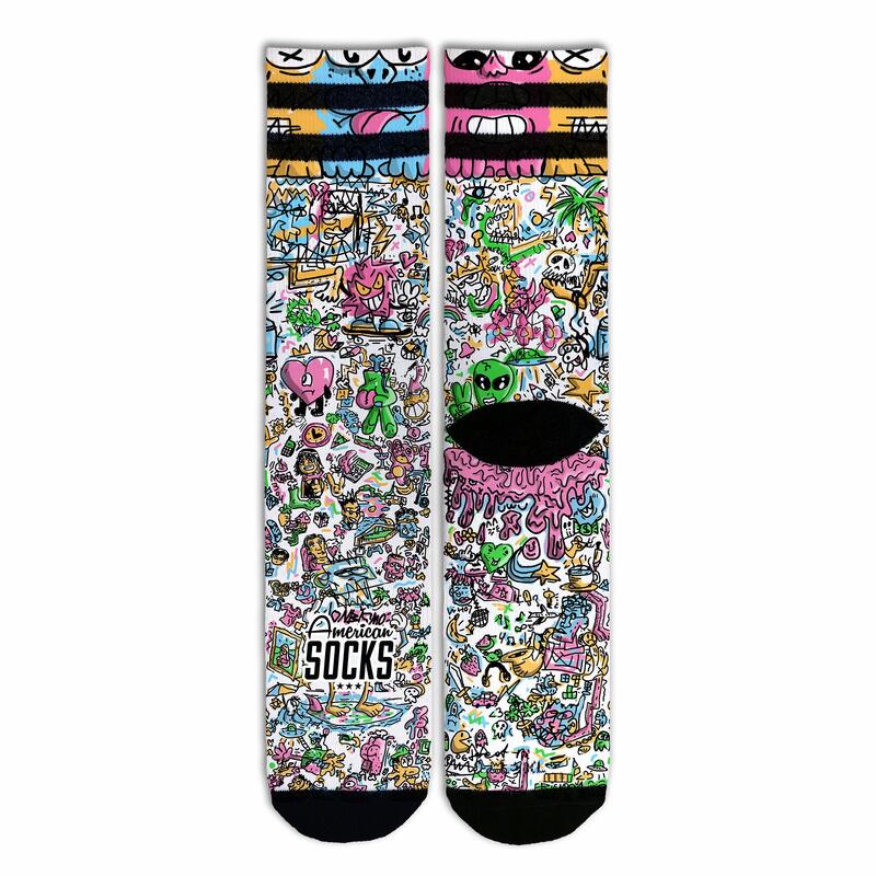 Socken American Socks Doodle - Mid High