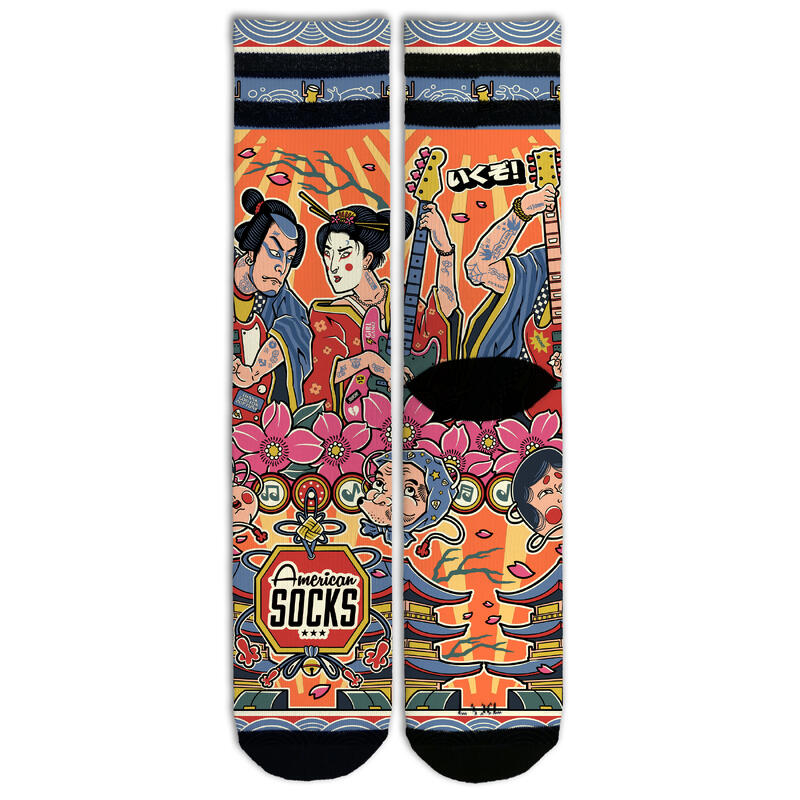 Calcetines divertidos para deporte American Socks Shogun Fest - Mid High