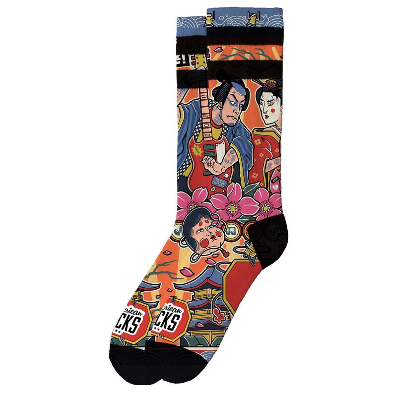 Calcetines divertidos para deporte American Socks Shogun Fest - Mid High
