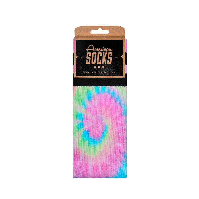 Calcetines divertidos para deporte American Socks Pastel Tie Dye - Mid High