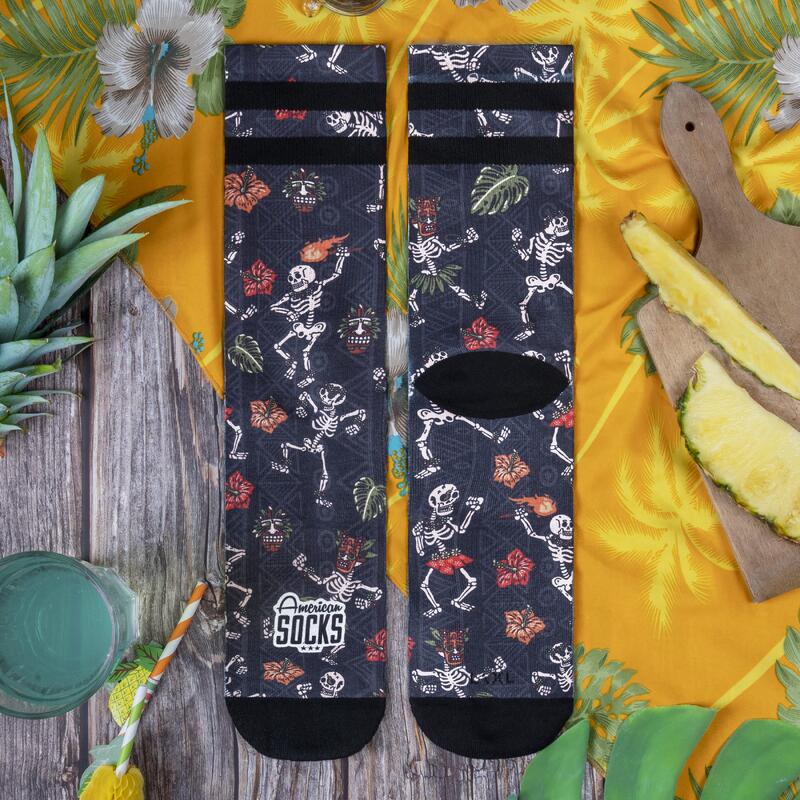 Chaussettes American Socks Dancing Skeletons - Mid High