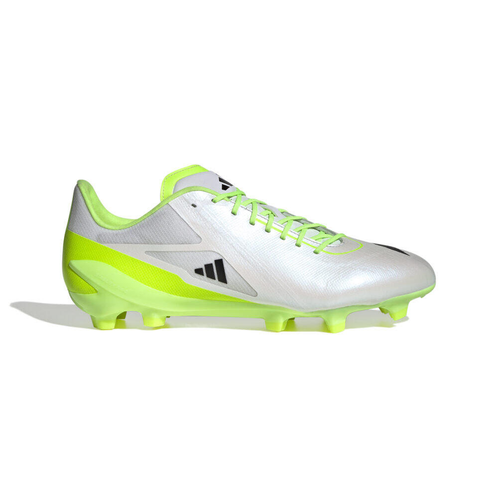 Adidas Adizero RS15 Pro FG Rugby Cleats Light Grey and Yellow