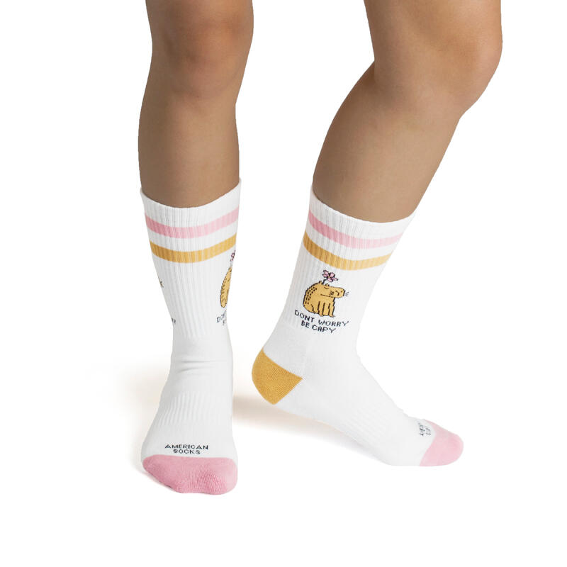 Calcetines divertidos para deporte American Socks Be Capy - Mid High