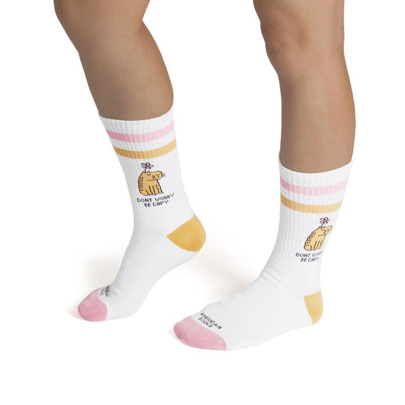 Calcetines divertidos para deporte American Socks Be Capy - Mid High