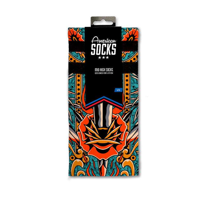 Calcetines divertidos para deporte American Socks Dagger - Mid High