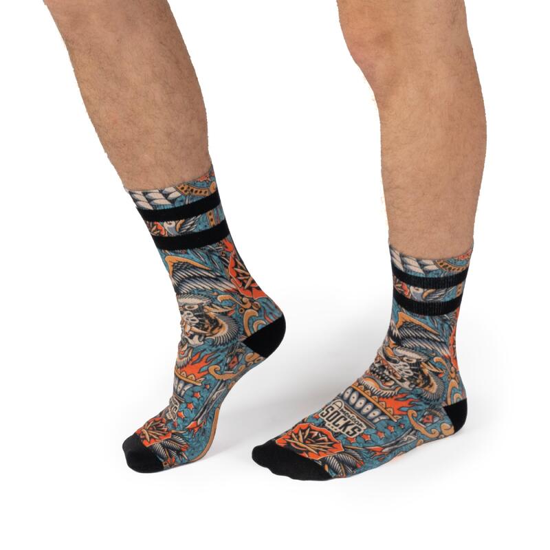Calcetines divertidos para deporte American Socks Dagger - Mid High