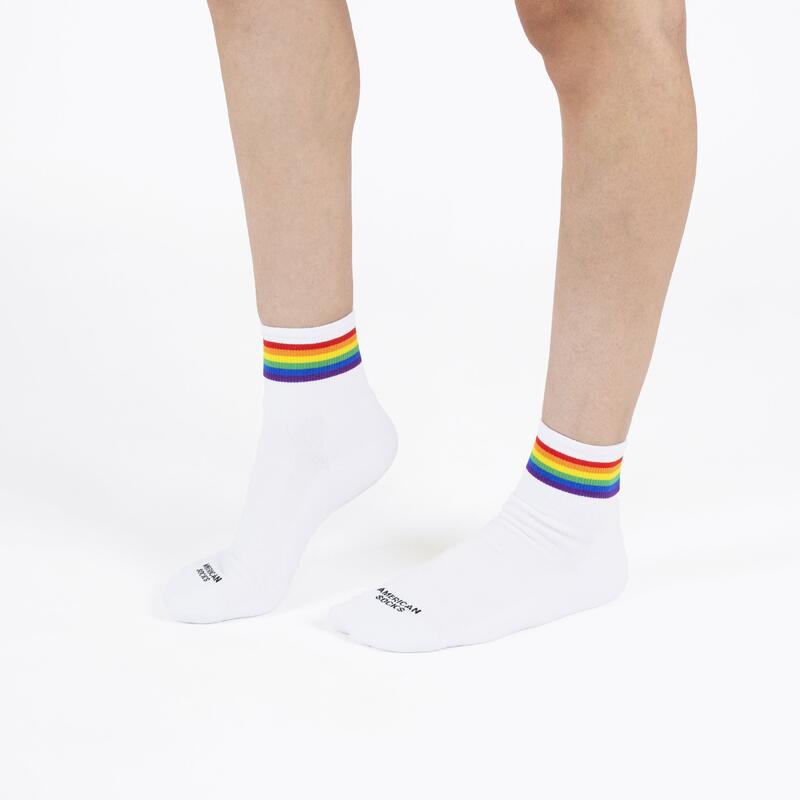 Calcetines divertidos para deporte American Socks Rainbow Pride - Ankle High