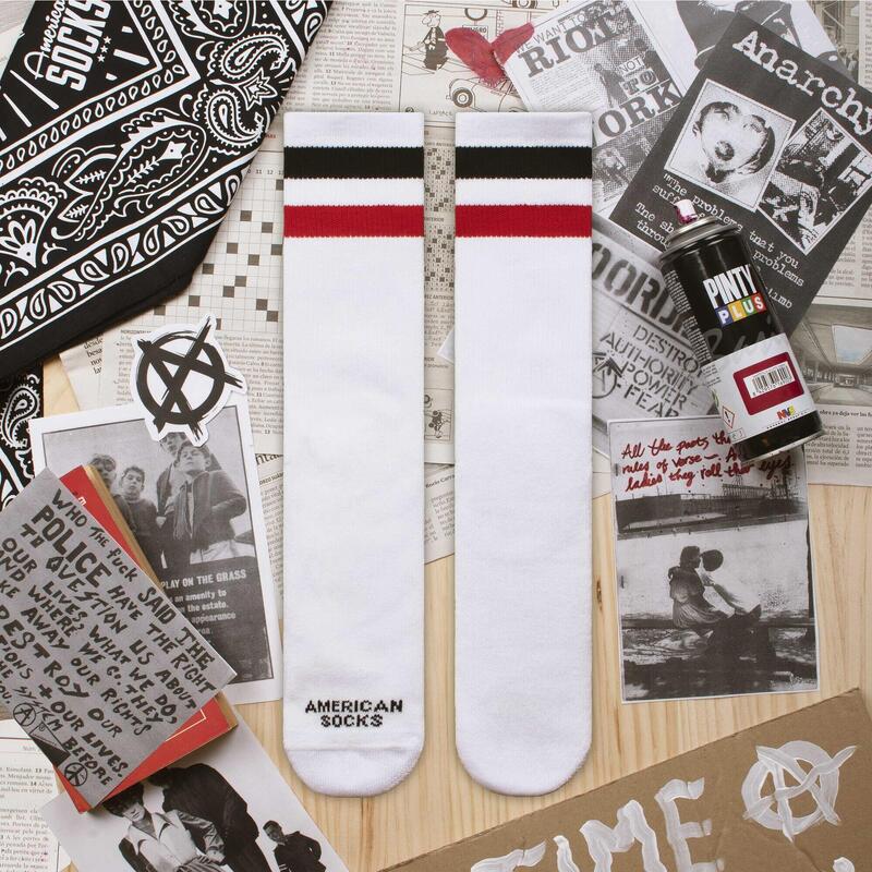 Calcetines divertidos para deporte American Socks Teenage Anarchist - Mid High