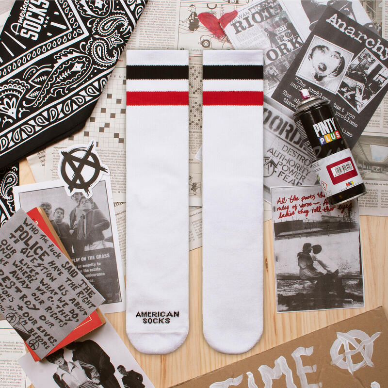 Calcetines divertidos para deporte American Socks Teenage Anarchist - Mid High