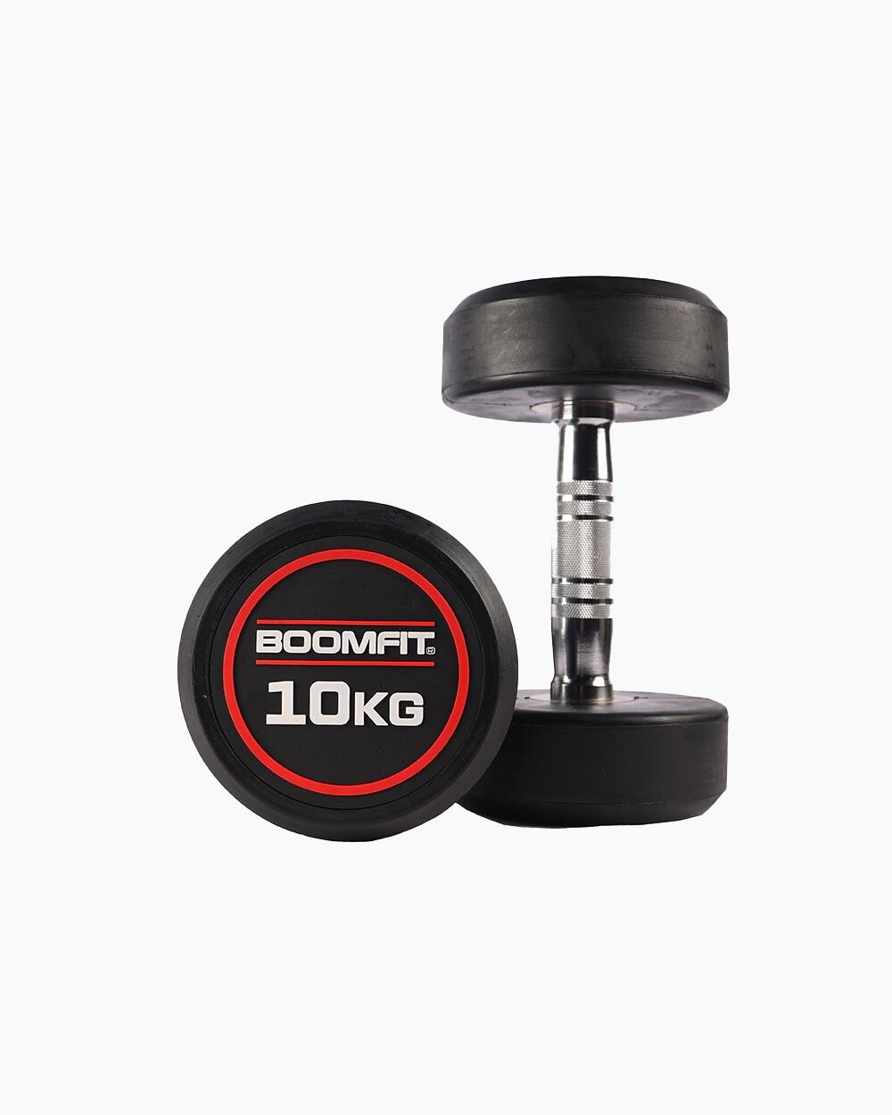 BOOMFIT Mancuernas Redondas 10Kg (Pareja) - BOOMFIT