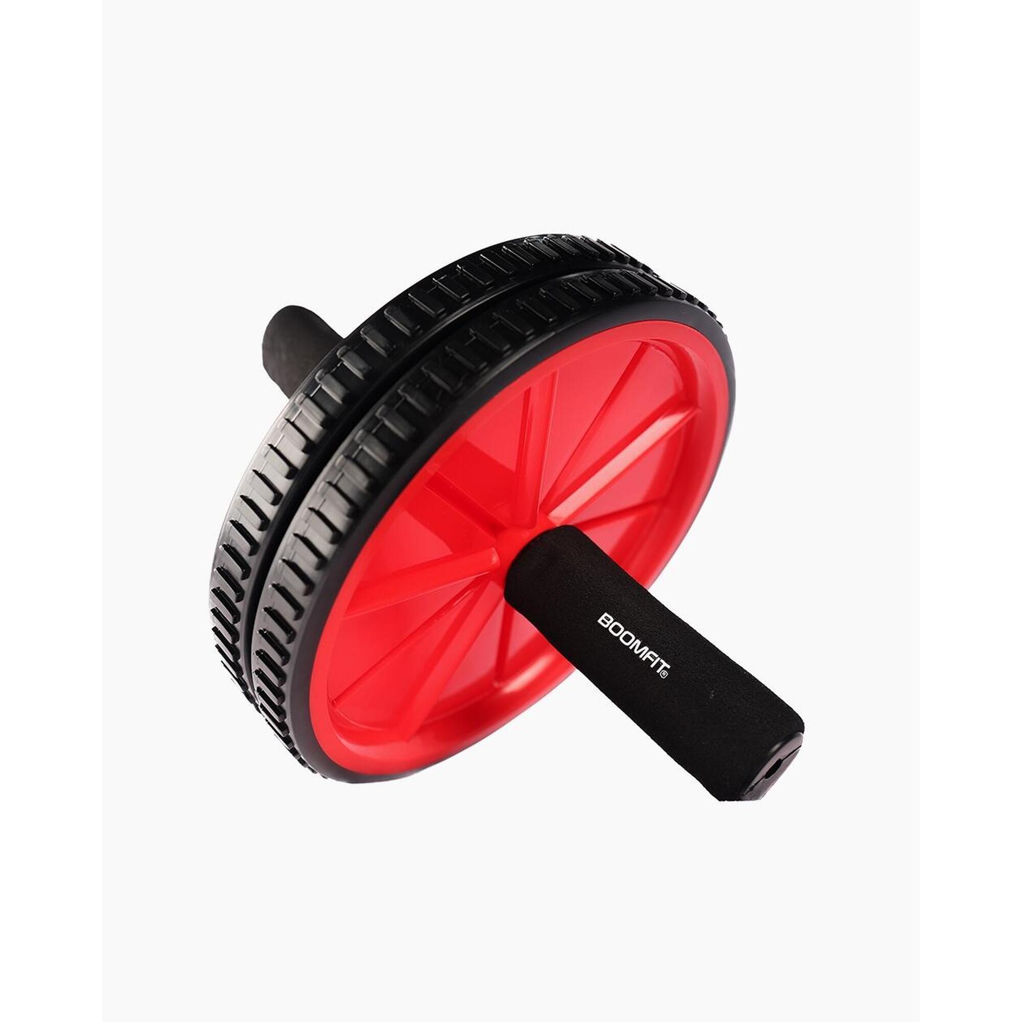 Boomfit - Roue Abdominale - Ab Wheel - Boomfit - Coussin Abdo - Rouge - No Size - Decathlon