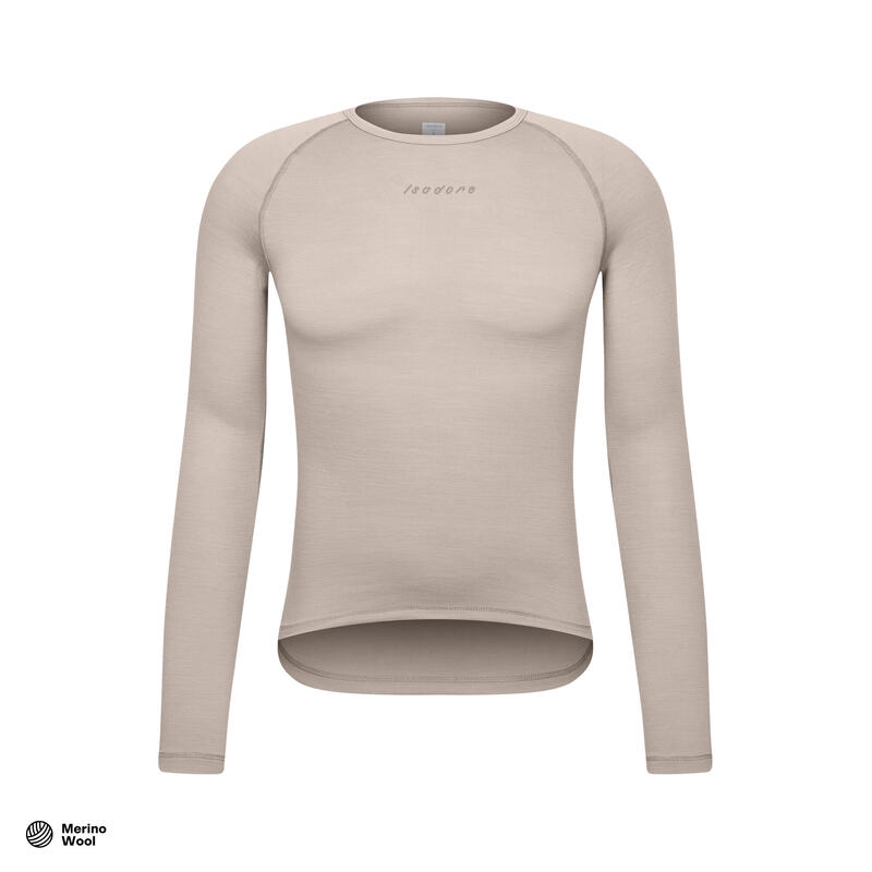 Maglia intima a maniche lunghe da ciclismo da uomo Merino Corda