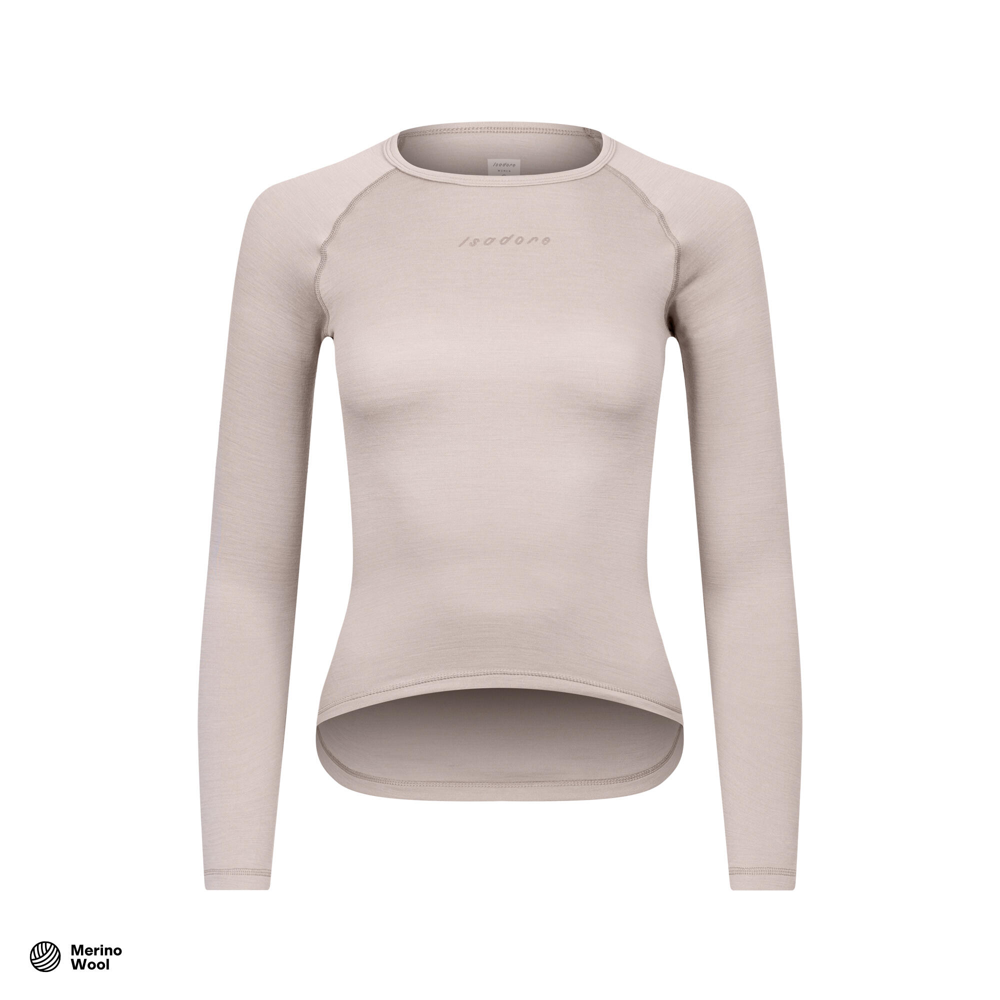Isadore - Sous-couche À Manches Longues De Cyclisme Pour Femmes Merino Fil - Maillot Manches Longues - Gris - 48 Xl - Decathlon