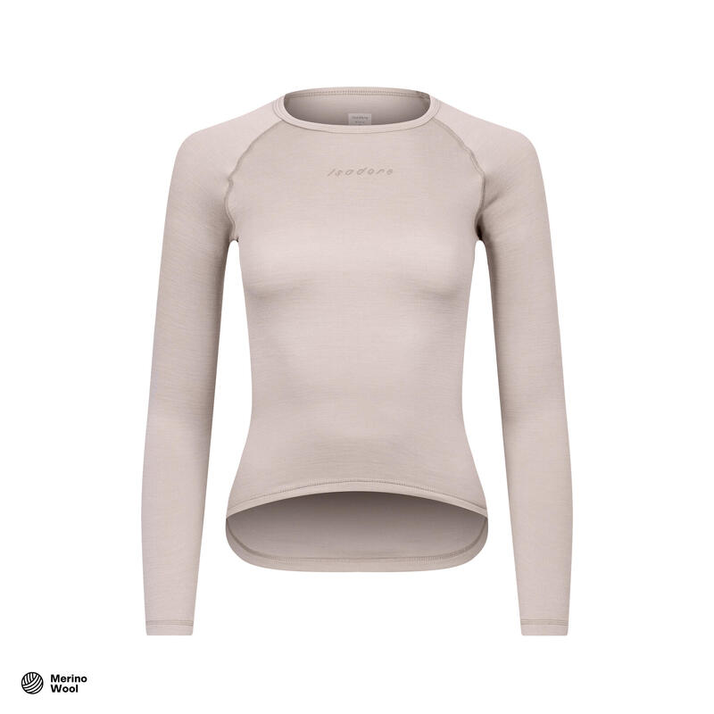 Maglia intima a maniche lunghe da ciclismo da donna Merino Corda