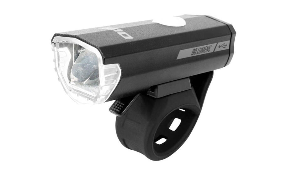 Faro recargable 30 Unisize elegante en Negro y Gris 4/6