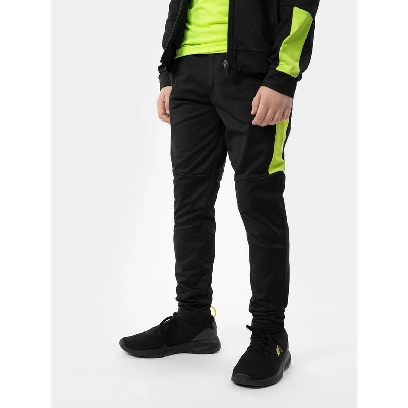 Pantaloni functionali pentru baieti  4F JSPMTR001, Negru, 146/152