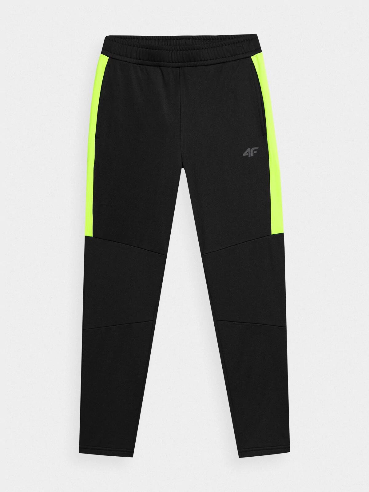 Pantaloni functionali pentru baieti  4F JSPMTR001, Negru, 158/164