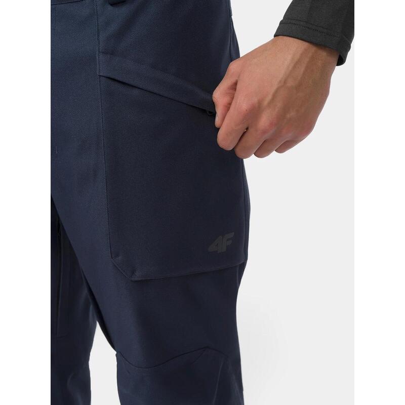 PANTALONI DE SCHI PENTRU BĂRBAȚI CU MEMBRANĂ 8000, Albastru, 3XL