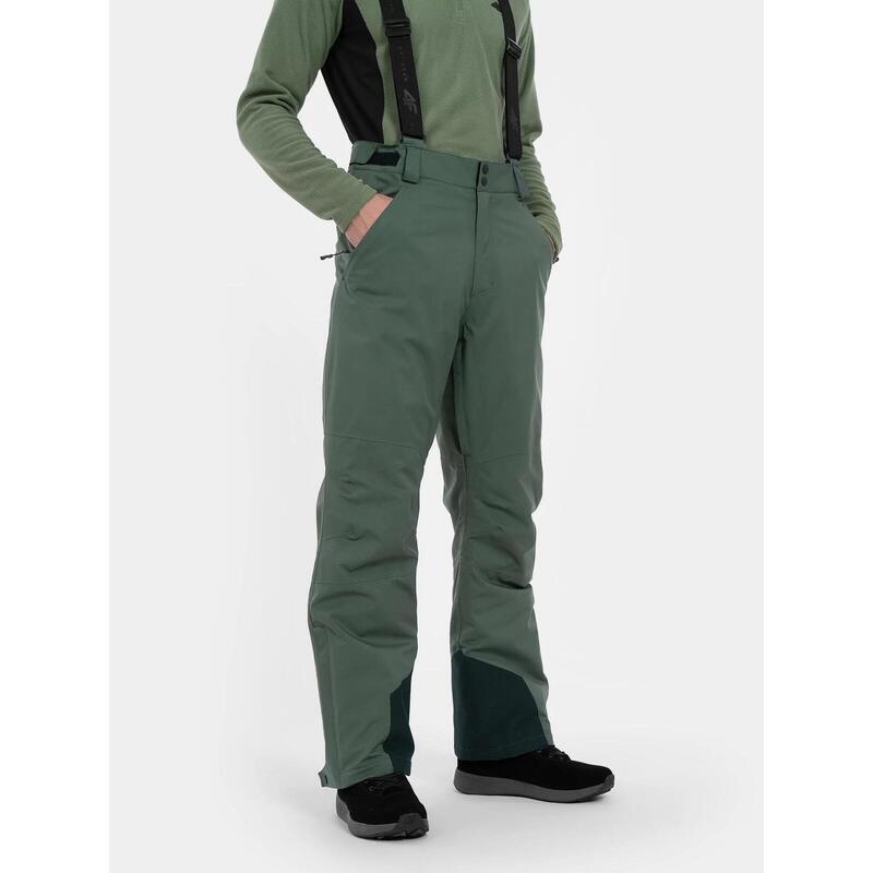 PANTALONI DE SCHI PENTRU BĂRBAȚI CU MEMBRANA 8.000, Verde, S