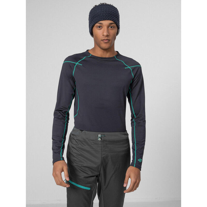 Lenjerie de corp tricou barbati Fleece 4F BIMP060G, Antracit, XXL