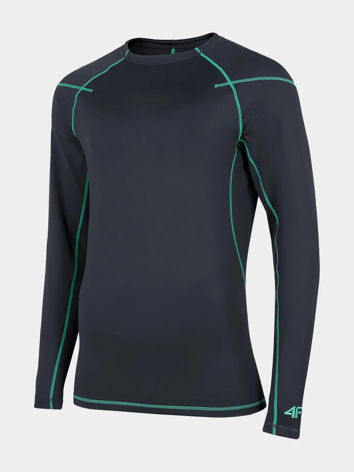 Lenjerie de corp tricou barbati Fleece 4F BIMP060G, Antracit, M 5/6
