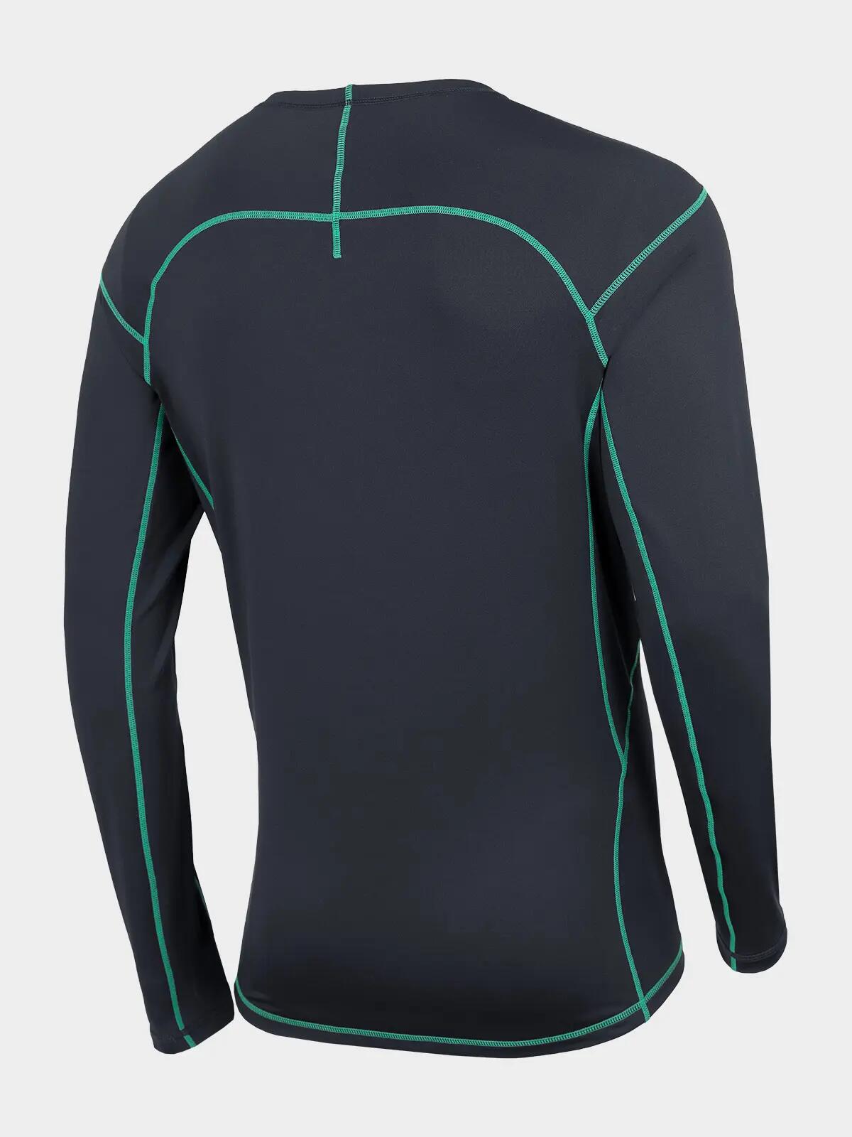 Lenjerie de corp tricou barbati Fleece 4F BIMP060G, Antracit, M 6/6