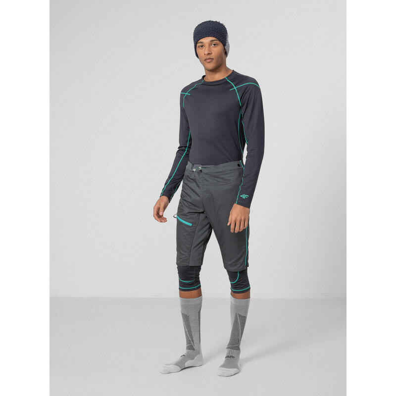 Lenjerie de corp, colanti barbati Fleece 4F BIMP060D, Antracit, S