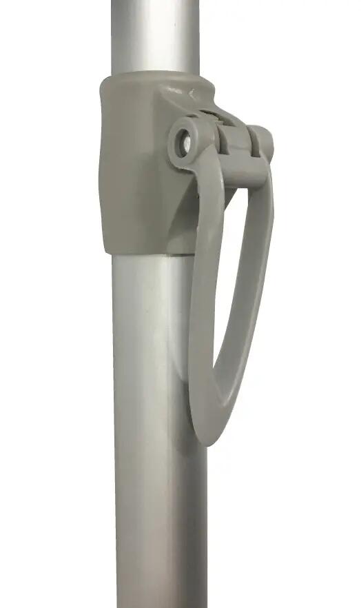 Umbrelă plajă Maui & Sons 190 cm, UPF 50+, Gri/Negru 7/7