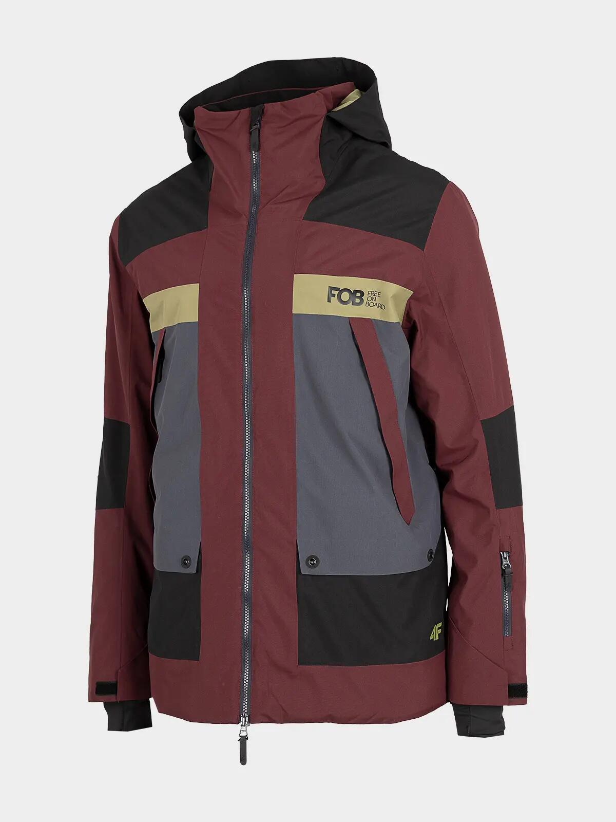 GEACA DE SNOWBOARD MEMBRANA 15 000 PENTRU BĂRBAȚI, Visiniu, S 4/6