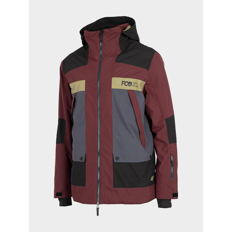 GEACA DE SNOWBOARD MEMBRANA 15 000 PENTRU BĂRBAȚI, Visiniu, XL