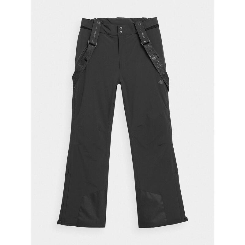 PANTALONI DE SCHI CU BRETELE MEMBRANA 10 000 PENTRU BĂRBAȚI, Negru, 3XL