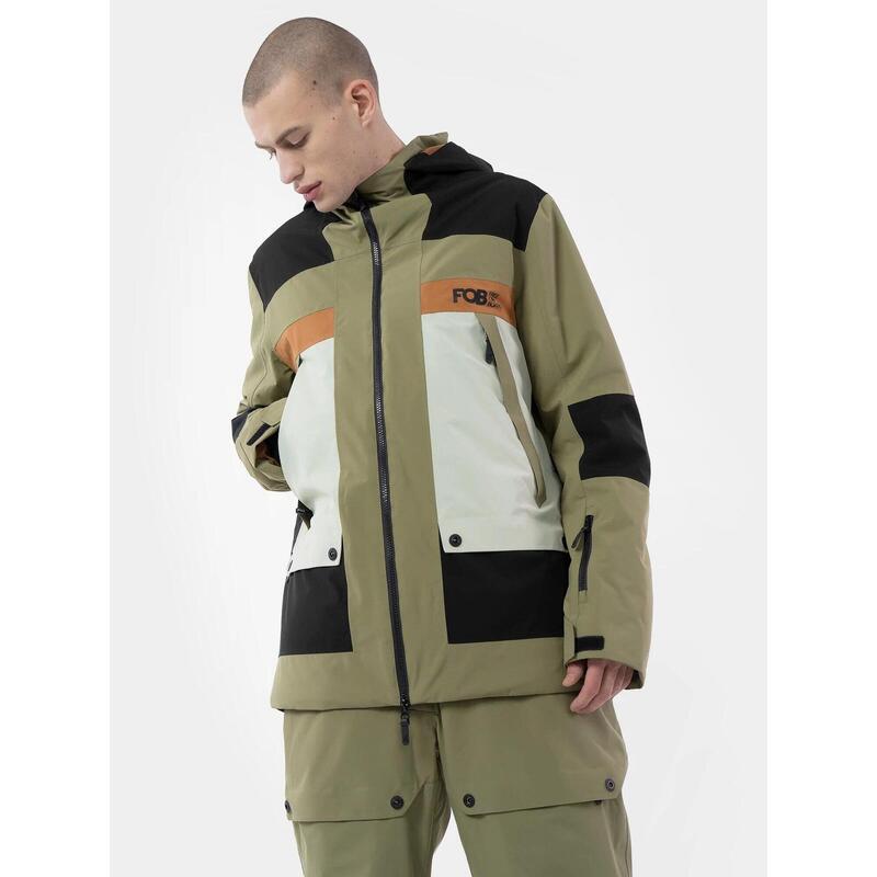 GEACA DE SNOWBOARD MEMBRANA 15 000 PENTRU BĂRBAȚI, Khaki, XL