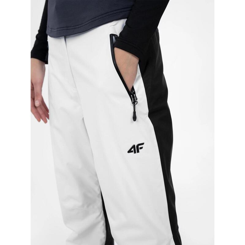 PANTALONI DE SCHI 4FPRO MEMBRANA DERMIZAX® 20 000 PENTRU FEMEI, Alb, S