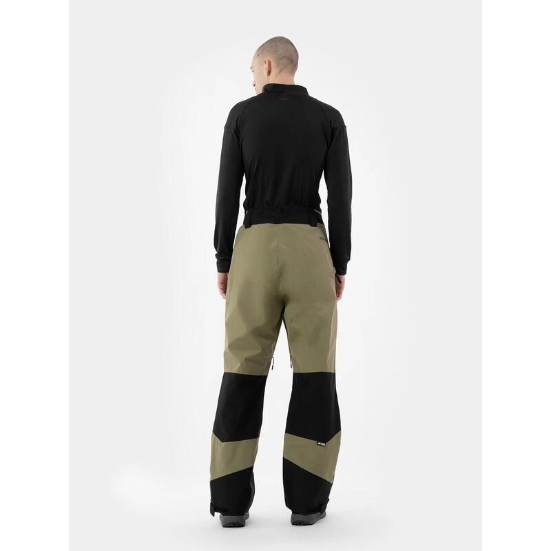 Pantaloni snowboard pentru barbati  4F FOB SPMS001, membrana 15000, Khaki, M