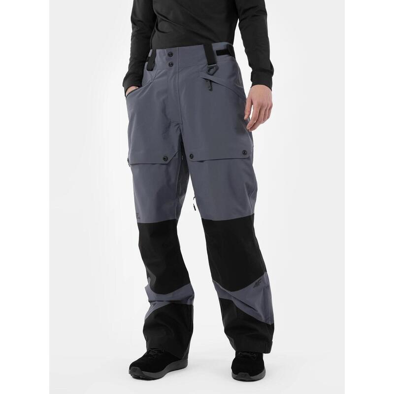 Pantaloni snowboard pentru barbati 4F FOB SPMS001, membrana 15000, Antracit, M