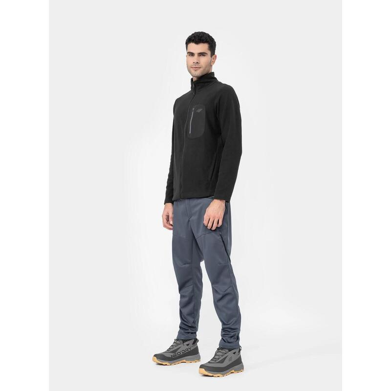 PANTALONI DE TREKKING SOFTSHELL MEMBRANA 8 000 PENTRU BĂRBAȚI, Antracit, XXL