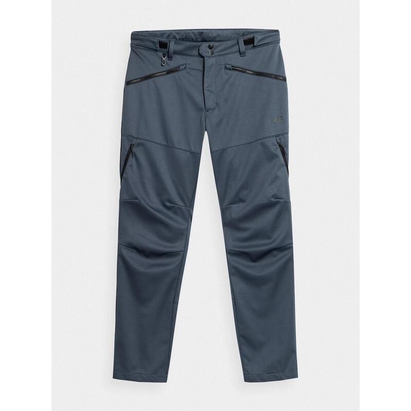 PANTALONI DE TREKKING SOFTSHELL MEMBRANA 8 000 PENTRU BĂRBAȚI, Antracit, XXL