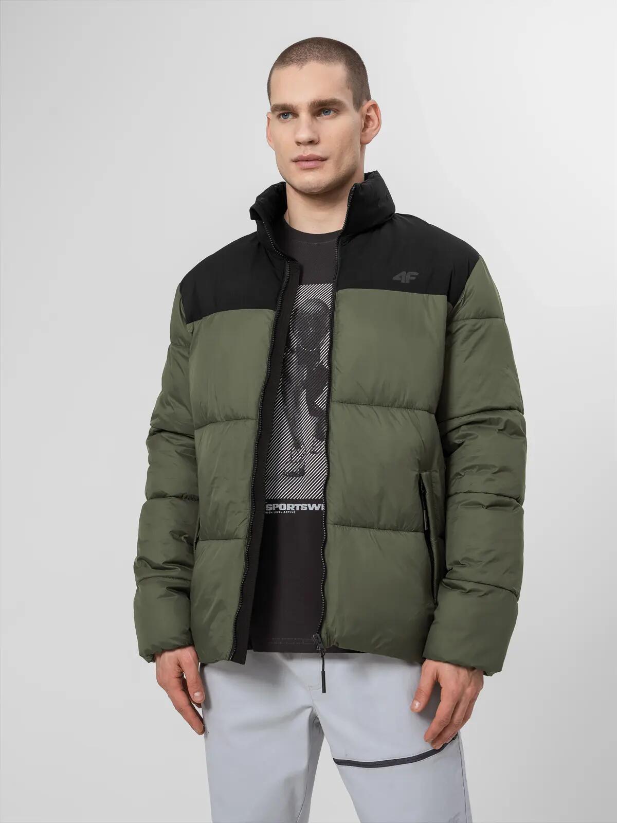 Geacă matlasată din puf sintetic pentru bărbați, Khaki, XL 5/7