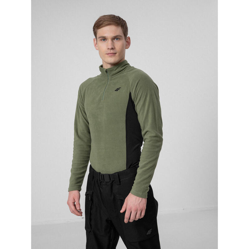 Lenjerie de corp tricou barbati Fleece 4F BIMP011, Verde, 3XL
