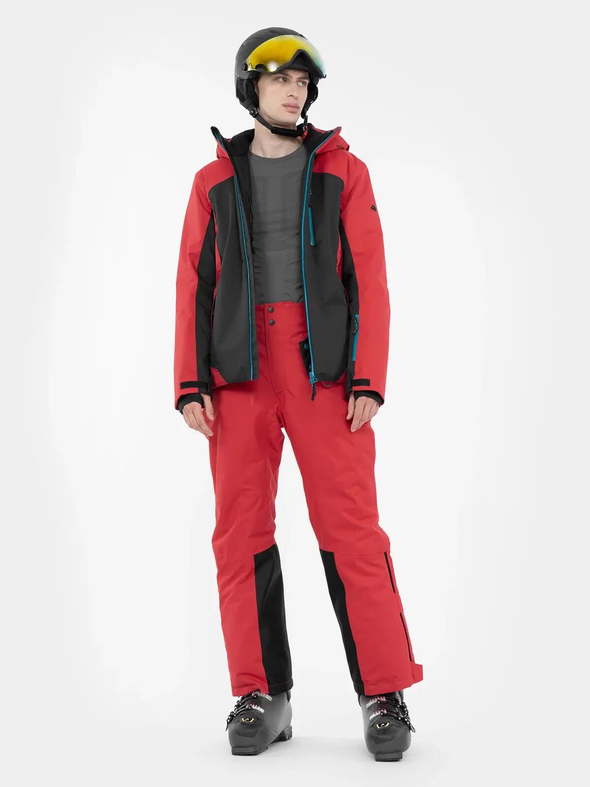 PANTALONI DE SCHI 4FPRO MEMBRANA DERMIZAX® 20 000 PENTRU BĂRBAȚI, Rosu, S 5/7