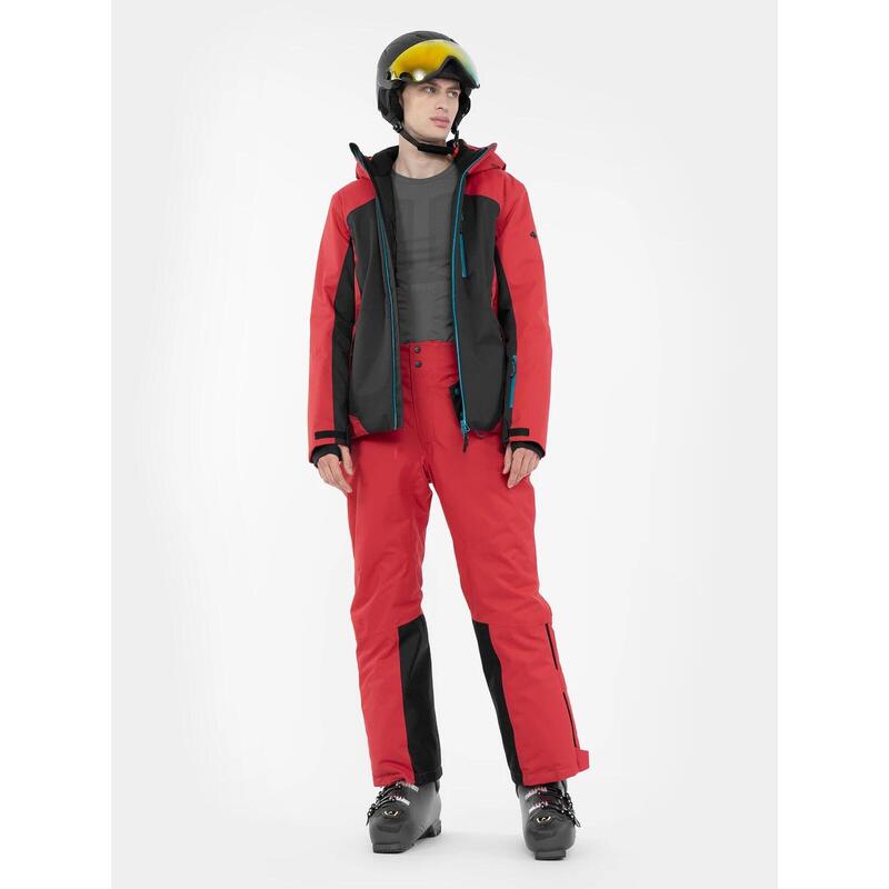 PANTALONI DE SCHI 4FPRO MEMBRANA DERMIZAX® 20 000 PENTRU BĂRBAȚI, Rosu, 3XL