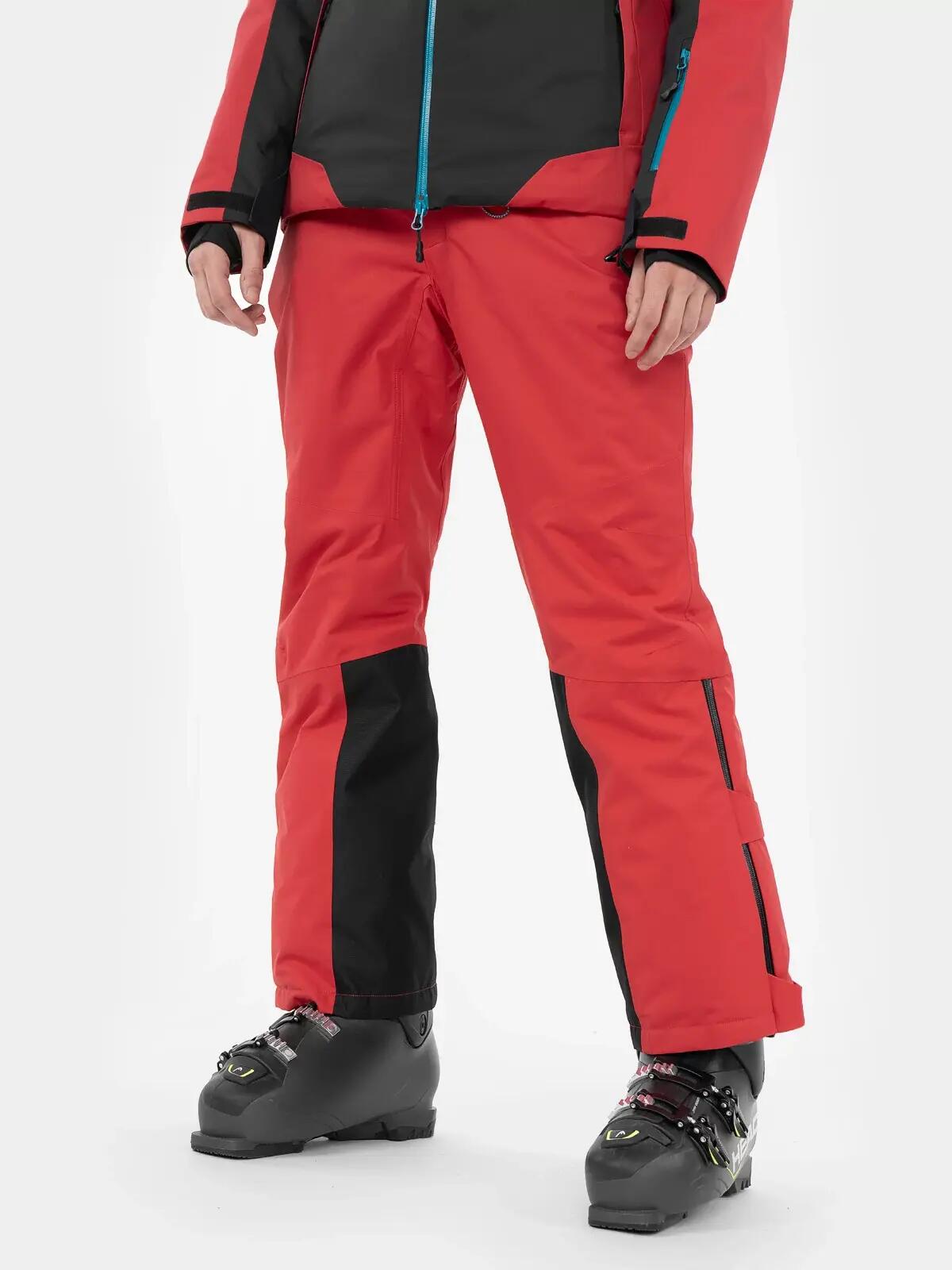 PANTALONI DE SCHI 4FPRO MEMBRANA DERMIZAX® 20 000 PENTRU BĂRBAȚI, Rosu, S 3/7